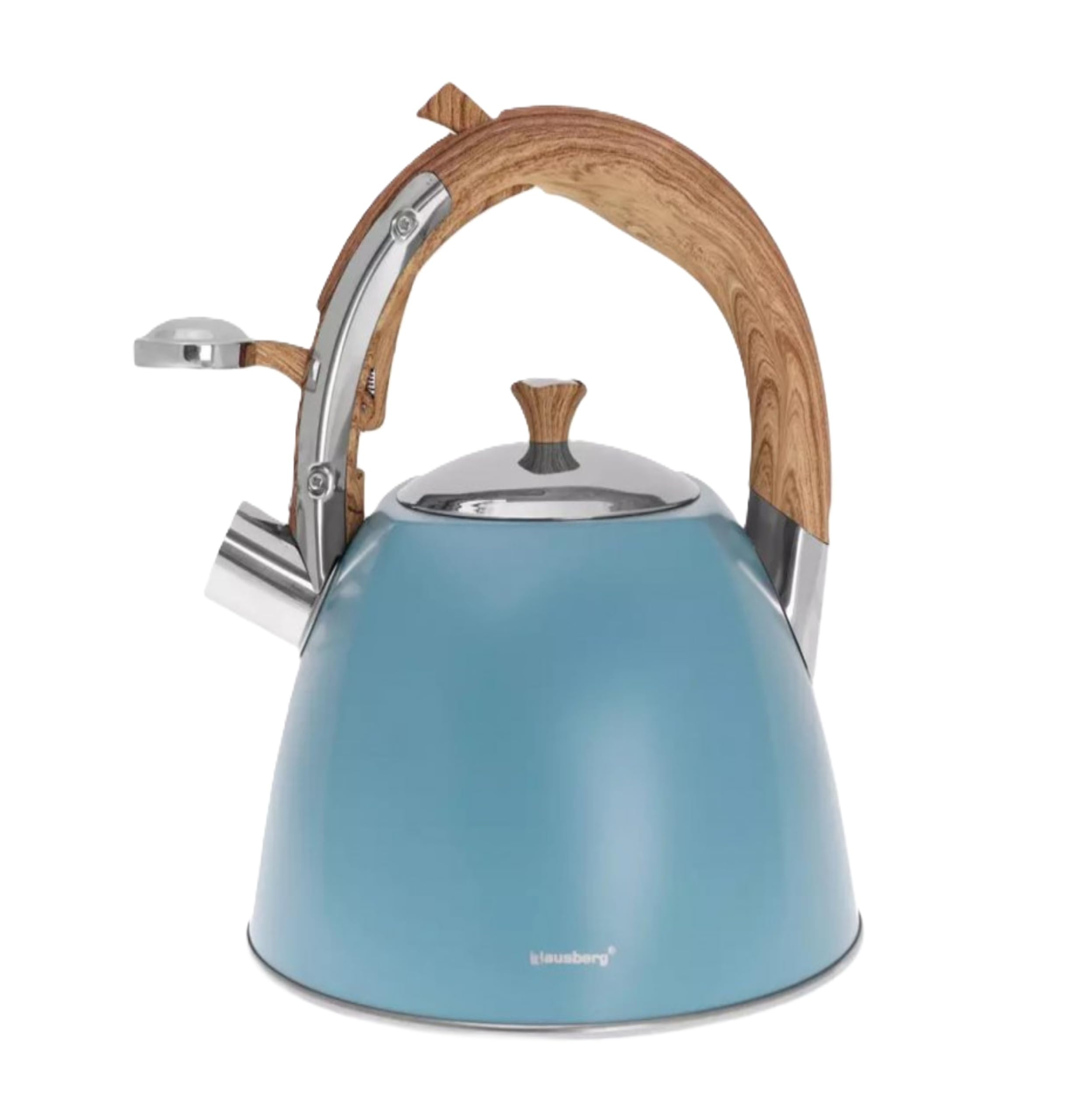 Klausberg WASSERKESSEL 3L MIT Pfeife KB-7499 Flötenkessel Wasserkocher Türkis
