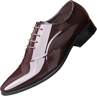Zapatos de cuero para hombre Negro Zapatos de charol puntiagudo Zapatos de charol de negocios Zapatos formales elegantes zapatos formales de tacón bajo Zapatos de negocios Zapatos clásicos de oficina