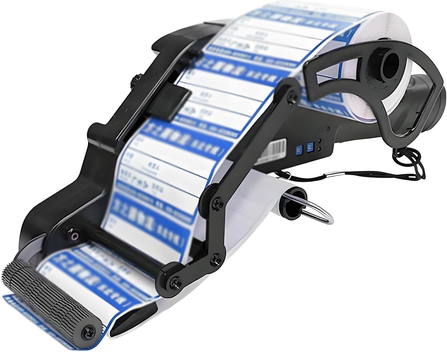 GYKOZY Manual Label Applicator, Portable Handheld Automatic Sticker Dispenser, Cordless Labeling Device for Barcode and Logistics Use, Ideals for Flat and Round Items 80mm