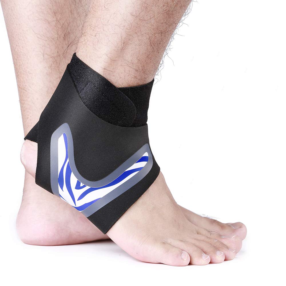 One Pair Unisex Ankle Support Brace Foot Bandage Sprain Prevention Stretchable Adjustable Sports Fitness Foot tection Ankle Guard