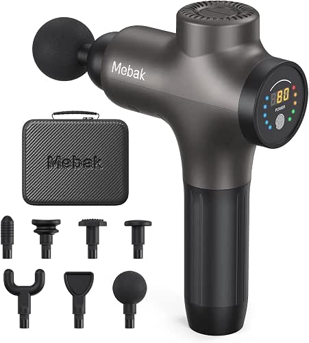 Mebak 3 Pistolet de Massage Musculaire Masseur des Tissus Profonds
