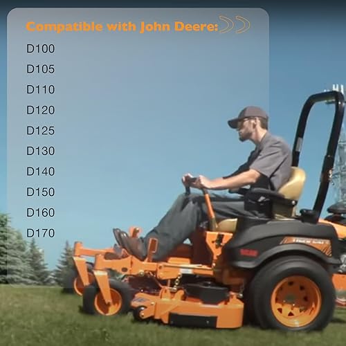 Miniatura 2 de HQPASFY Kit de reconstrucción de piñón para el sector de dirección de repuesto para tractores de césped John Deere serie D, reemplazos # GX21924BLE,