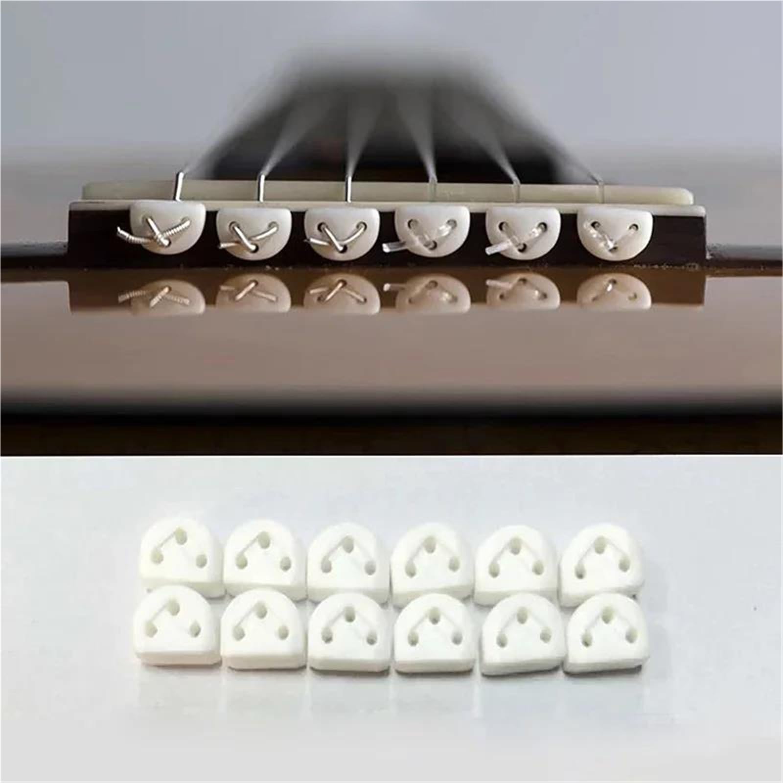 Set Accessori Chitarra Set Di 12 Supporti Per Corde Per Chitarra Classica Strumenti Per Liutaio E Legacci Triangolari Per