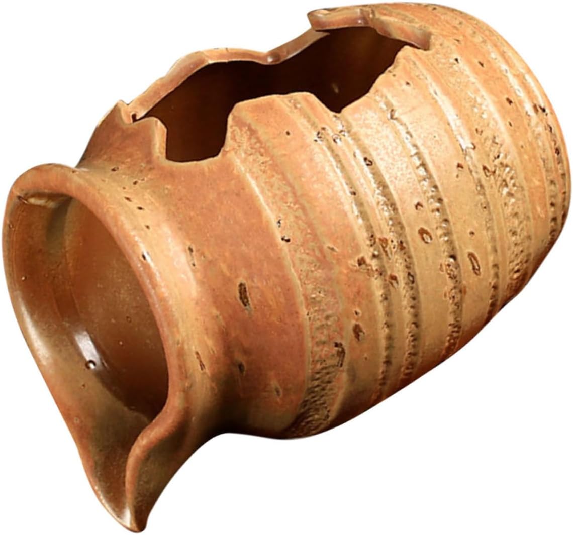 Ceramic Water Fountain Decor Outdoor Landscape Waterfall Jar for Garden Patio