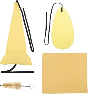 Saxophone Cleaning Tool 4 Piece Set with Brush and Swab Cloth