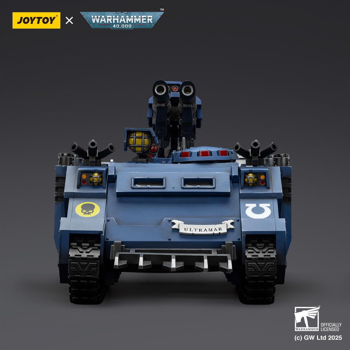 TOYVERSE Joytoy Action Figure scala 1/18 Warhammer 40.000, Ultramarines Razorback con doppio lascannon, modellino articolato mobile, 25 cm, adatto a ragazzi dai 15 anni in su