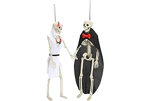 Spooky Bride & Groom Skeleton Decorations