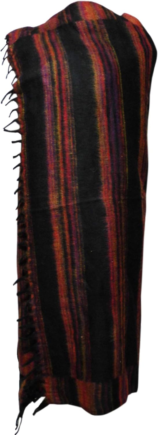 【ノーブランド品】 アジアン衣料 ネパール・ぬくぬく暖か大判ショール NNC-2