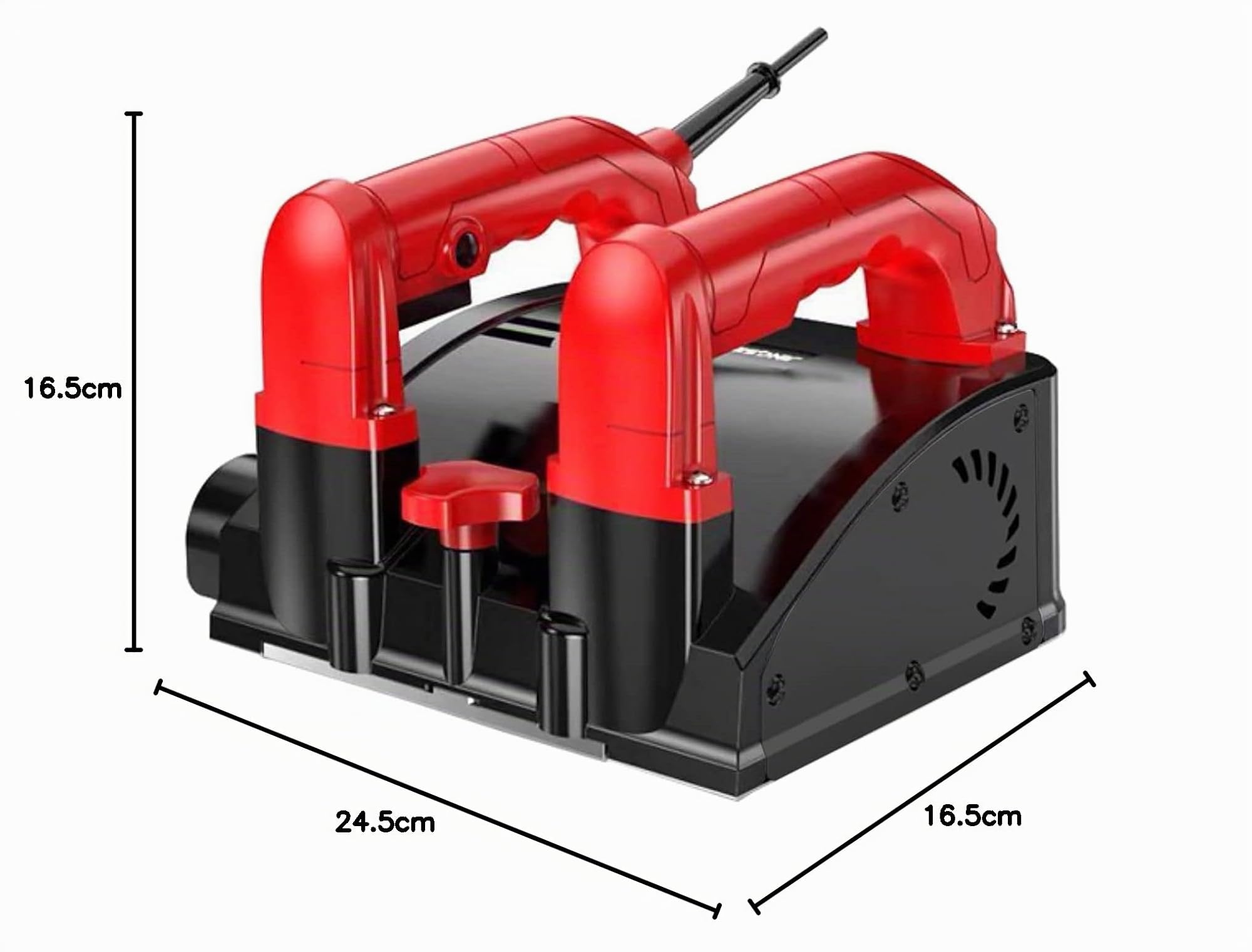 1200 W Muro Rompedor, Amoladora de hormigón con 26 cuchillas Velocidad 3000 R/MIN Ajuste de altura 1-4 mm para pared Concrete yeso yeso mortero agua cal