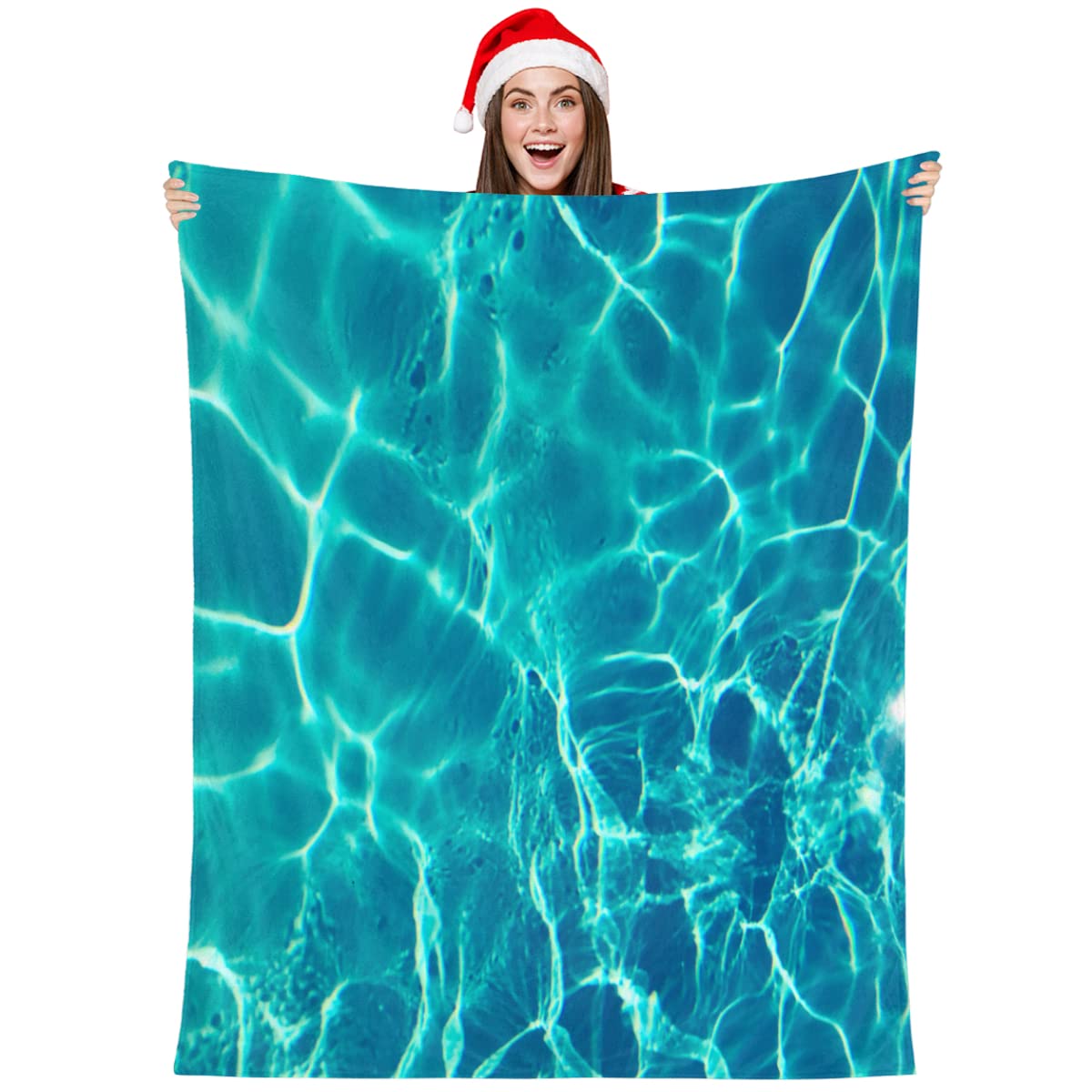 Amazon.com: Water Texture 60 x 50 Inch Throw Blanket for Sofa