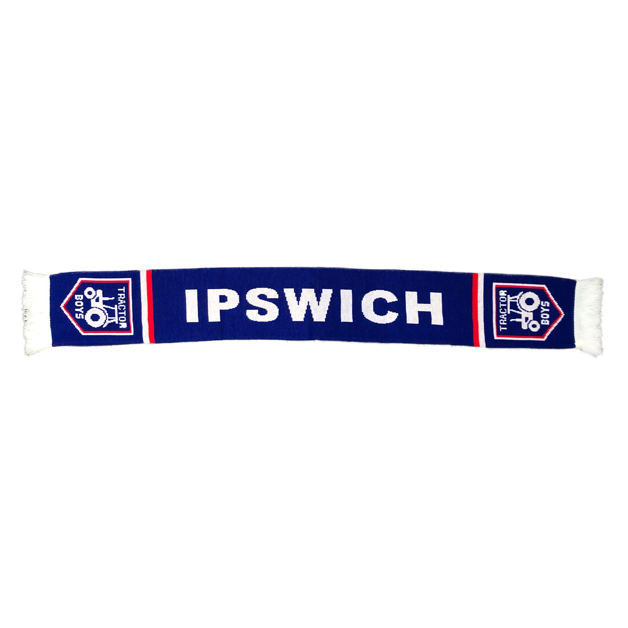 Beyond Happy Multicolor Ipswich Football Fans Souvenir Scarf - Ipswich Match Day Scarf (100% Acrylic)