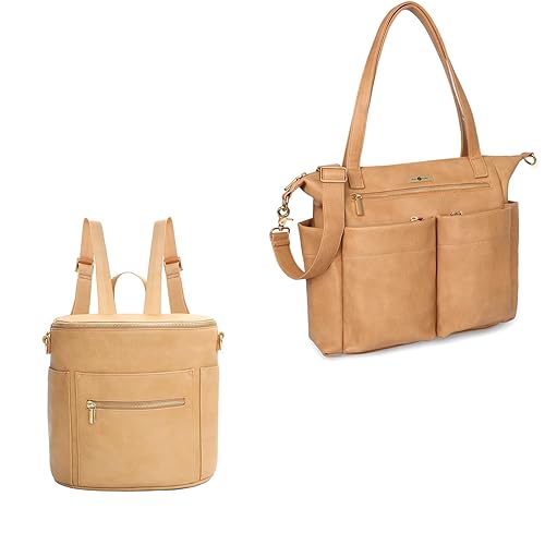Bolsa de pañales de miss fong Baby Bag de cuero para pañales Mochila y mini bolsa de pañales