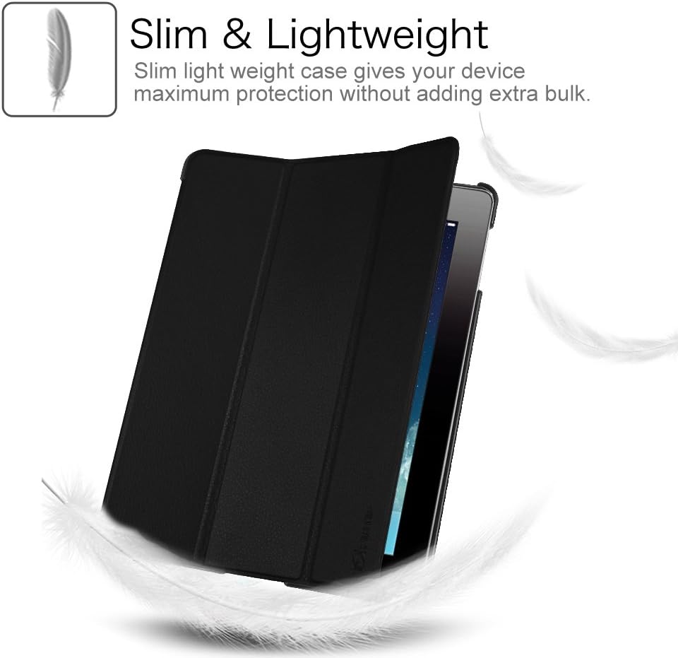 Fintie Slimshell Case for iPad 2 3 4 (Old Model) 9.7 inch Tablet - Lightweight Smart Stand Cover Protector Auto Wake/Sleep for iPad 4th Generation with Retina Display, iPad 3 & iPad 2, Black