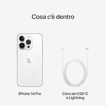 Apple iPhone 14 Pro (256 GB) - Argento : Amazon.it