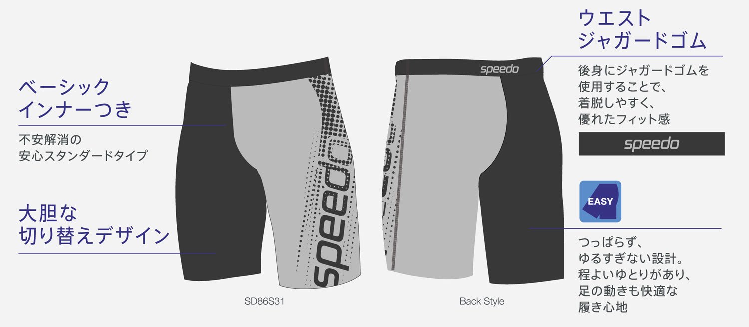 Amazon.co.jp: Speedo(スピード) メンズ フィットネス水着 スパッツ
