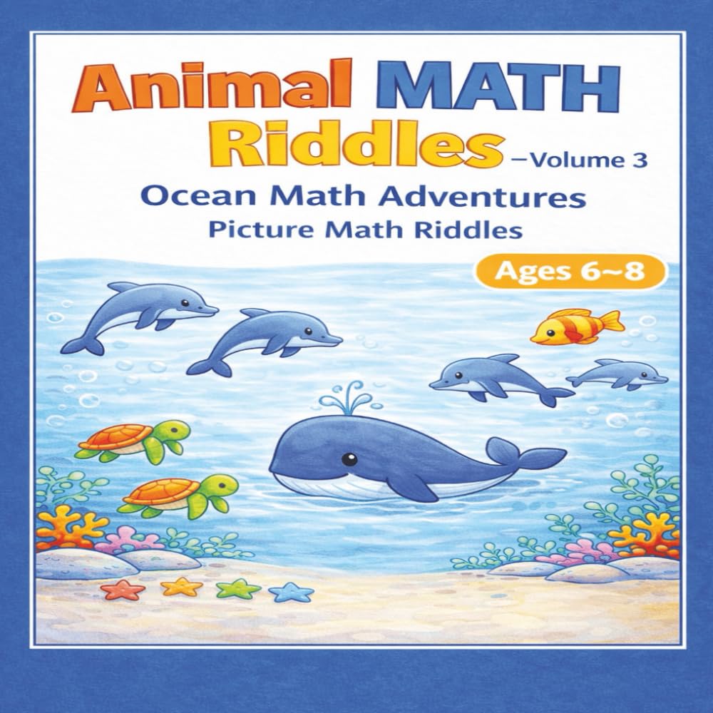 Animal Math Riddles - Volume 3: Ocean Math Adventures: Picture Math Riddles