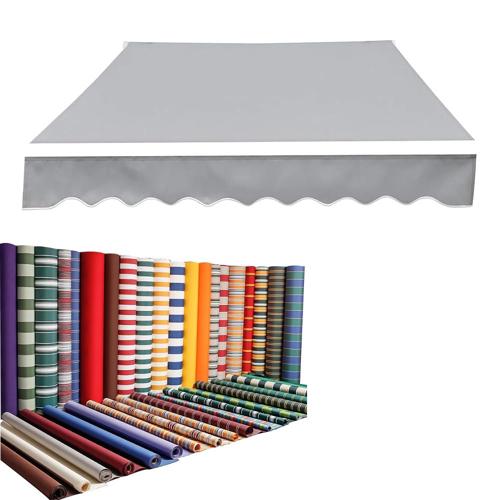 Zapasowa tkanina markizy na patio – 16,5 x 12 cm do 50 cm × 20 cm – zadaszenie z płótna poliestrowego do schronienia na zewnątrz, łatwy montaż, odporna na warunki atmosferyczne