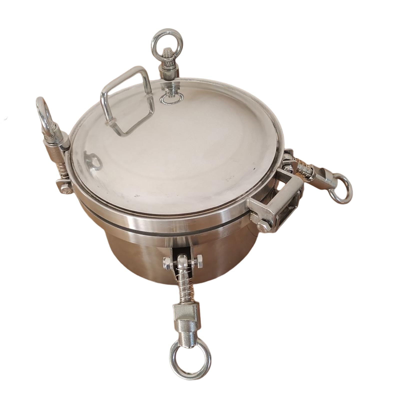 WYDDDARY New Stainless Steel Pressure Circular Manhole Cover Hole Cover Dia 7.87inch/200mm Tank Round Manway Door