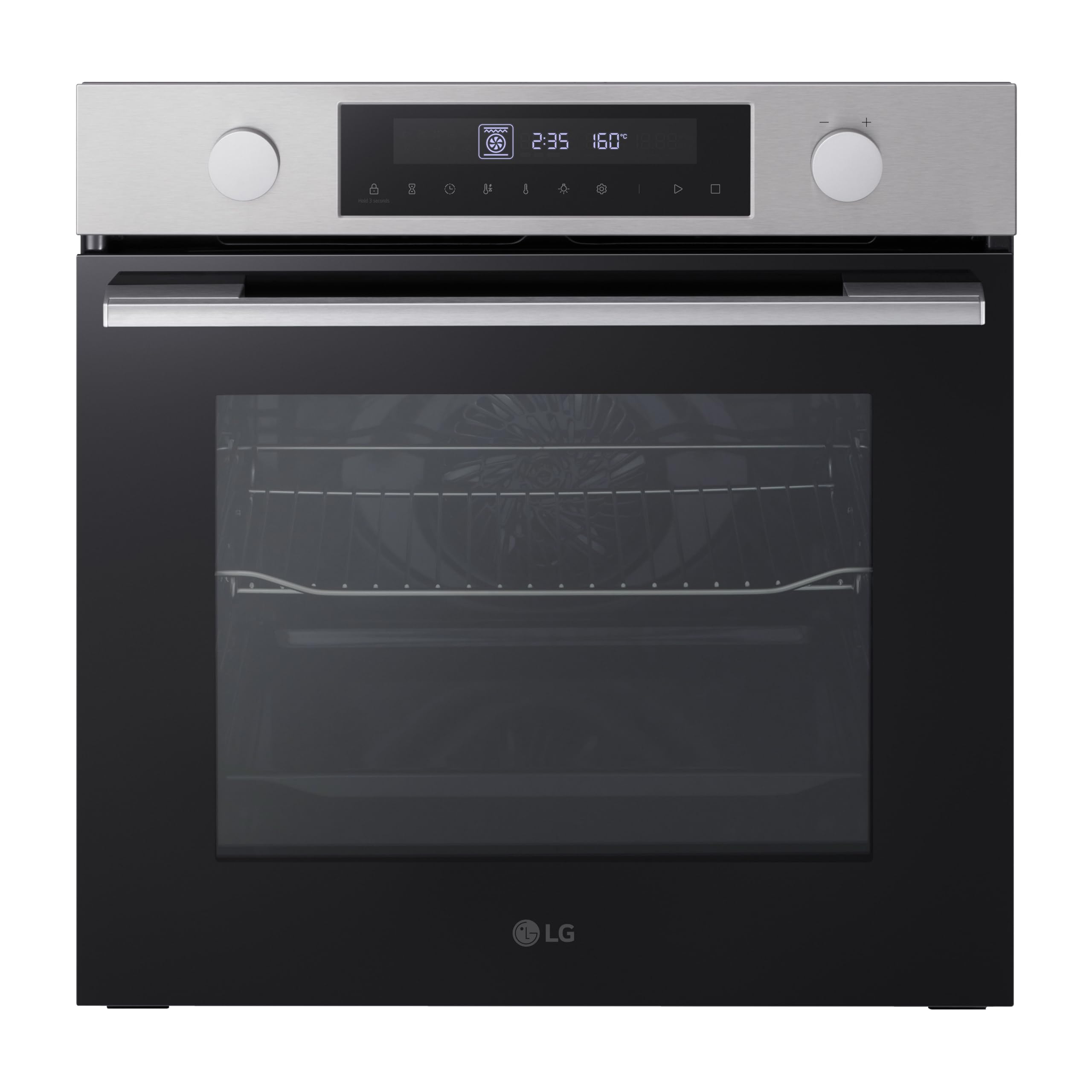 LG WS5D7210S Forno da Incasso Classe A, 72L, 11 Programmi di Cottura, Modalità Friggitrice ad Aria, Grill, Lievitazione, Pizza, Temperatura Massima 250°C, Potenza 3200 W, Wi-Fi
