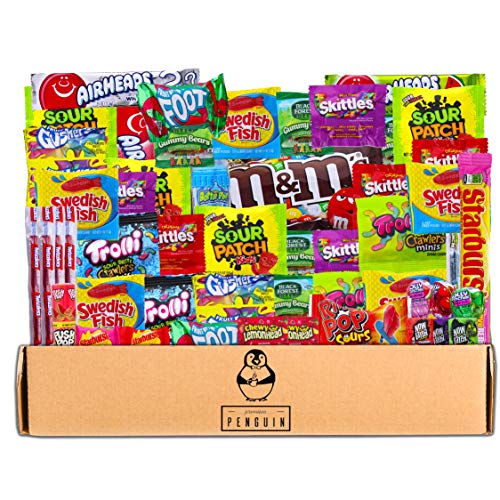 Bite Sized Candy Care Package - (50 count) A Sampler of Skittles, Sour
