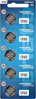 Renata CR1632 Batteries - 3V Lithium Coin Cell 1632 Battery (5 Count)