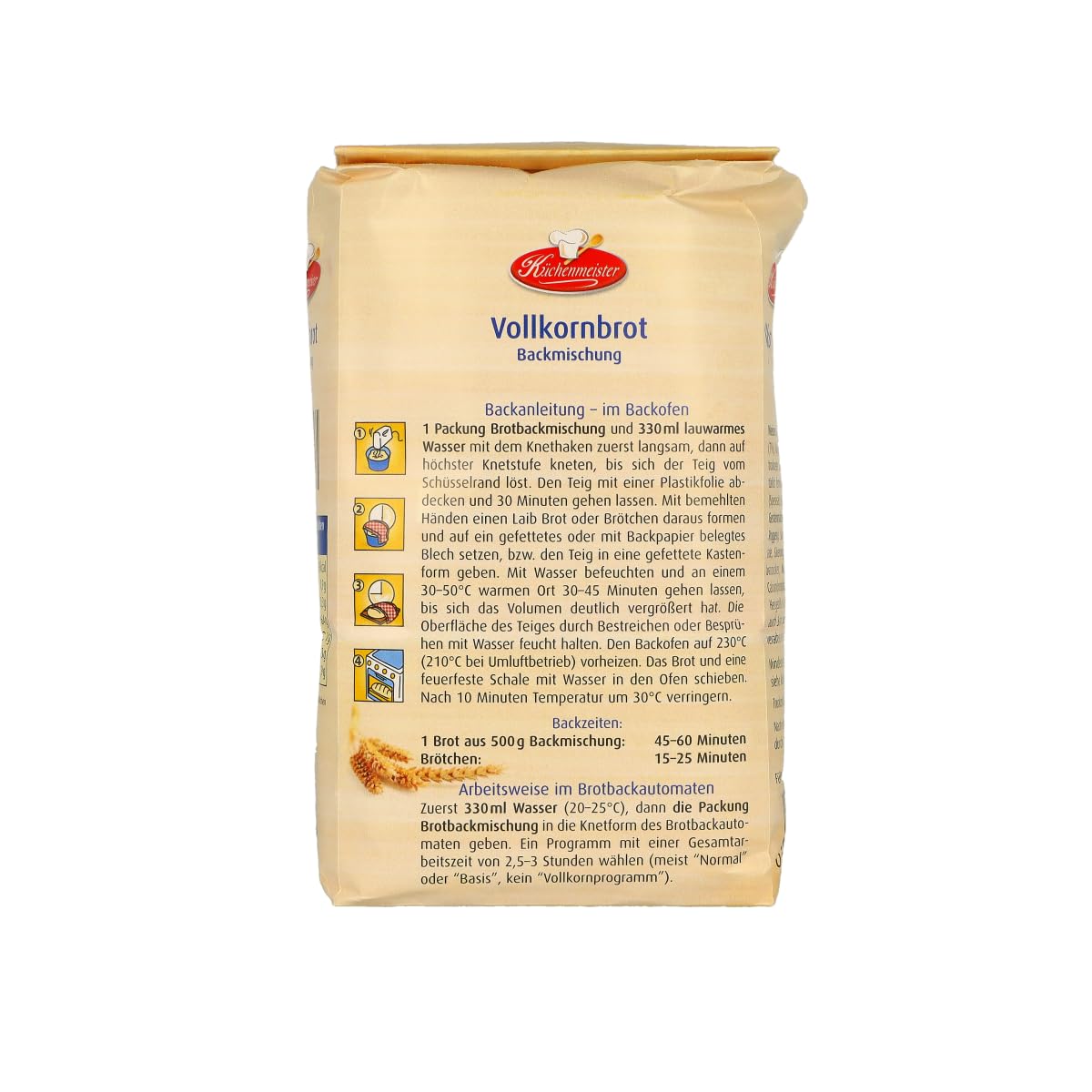 Frießinger Mühle Vollkornbrot Brotbackmischung 5x500g