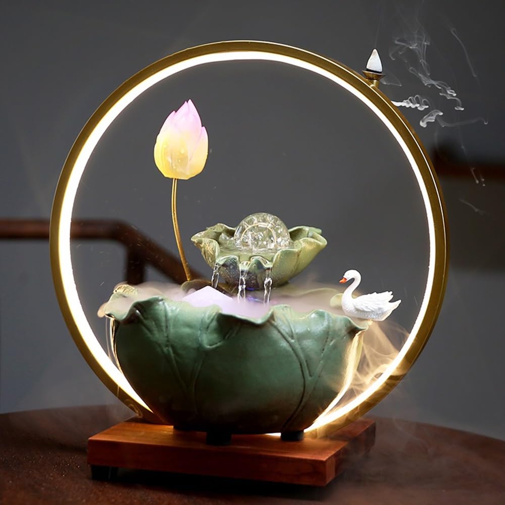 Fuente de Agua Interior Adornos de Agua Escritorio Fuente pequeña