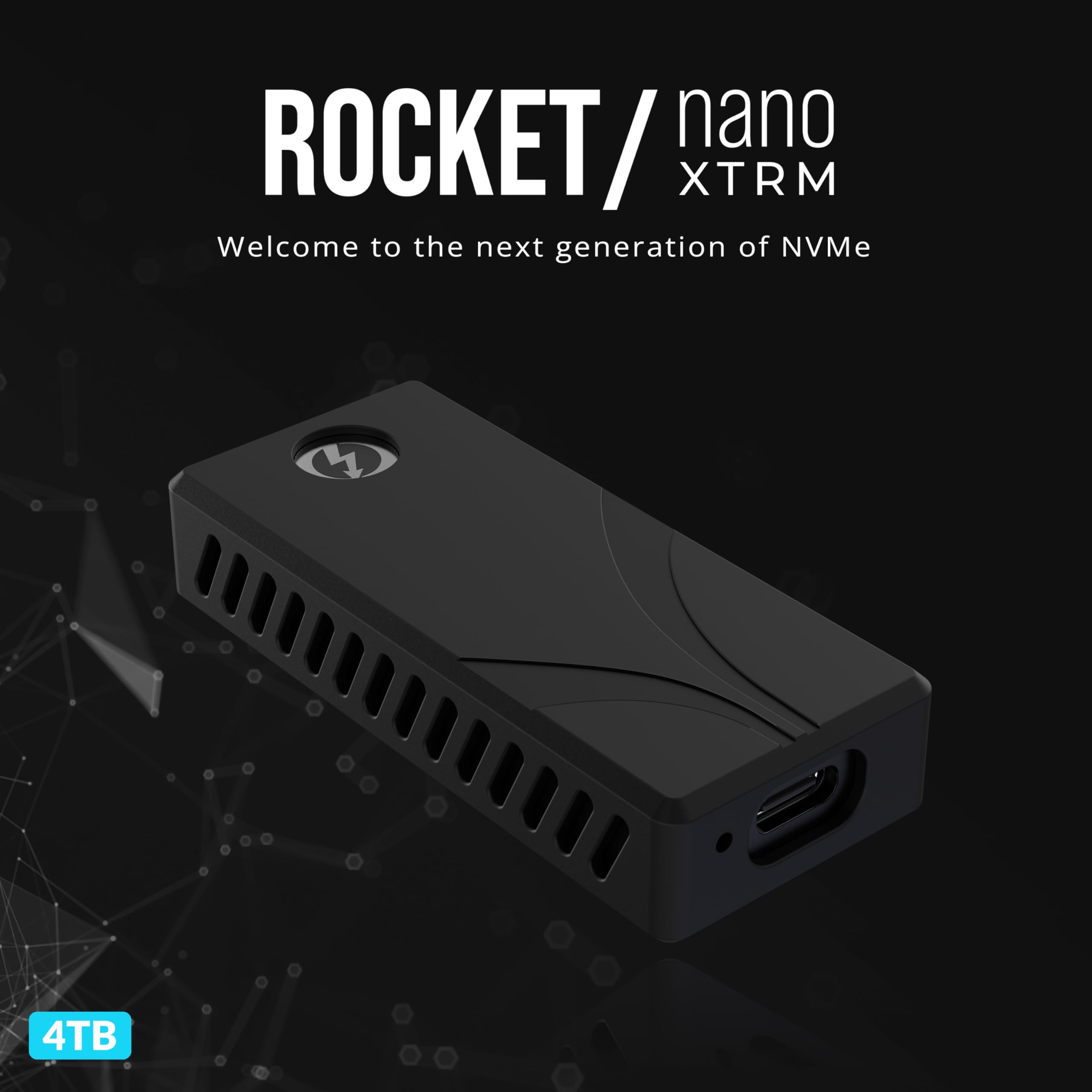 SABRENT Rocket Nano XTRM SSD Externo de 4 TB - Thunderbolt 3 | 2700 MB/s | 900 MB/s USB 3.2 Gen 2 | Aluminio Compacto | Ambos Cables incluidos | Mac, PC, Linux (SB-XTMN-4TB)