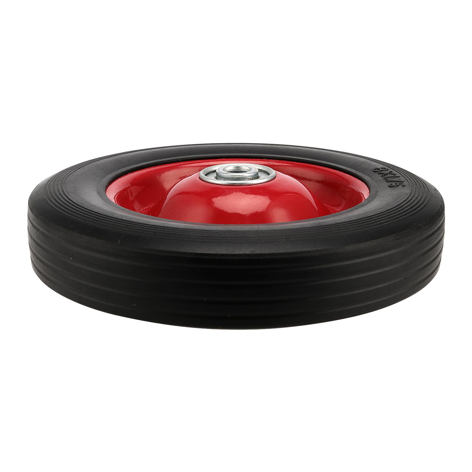 4 PCS 8 x 1.75 Inch Solid Rubber Tire Wheels with 1/2 Inch Axle, — Amazon image 4
