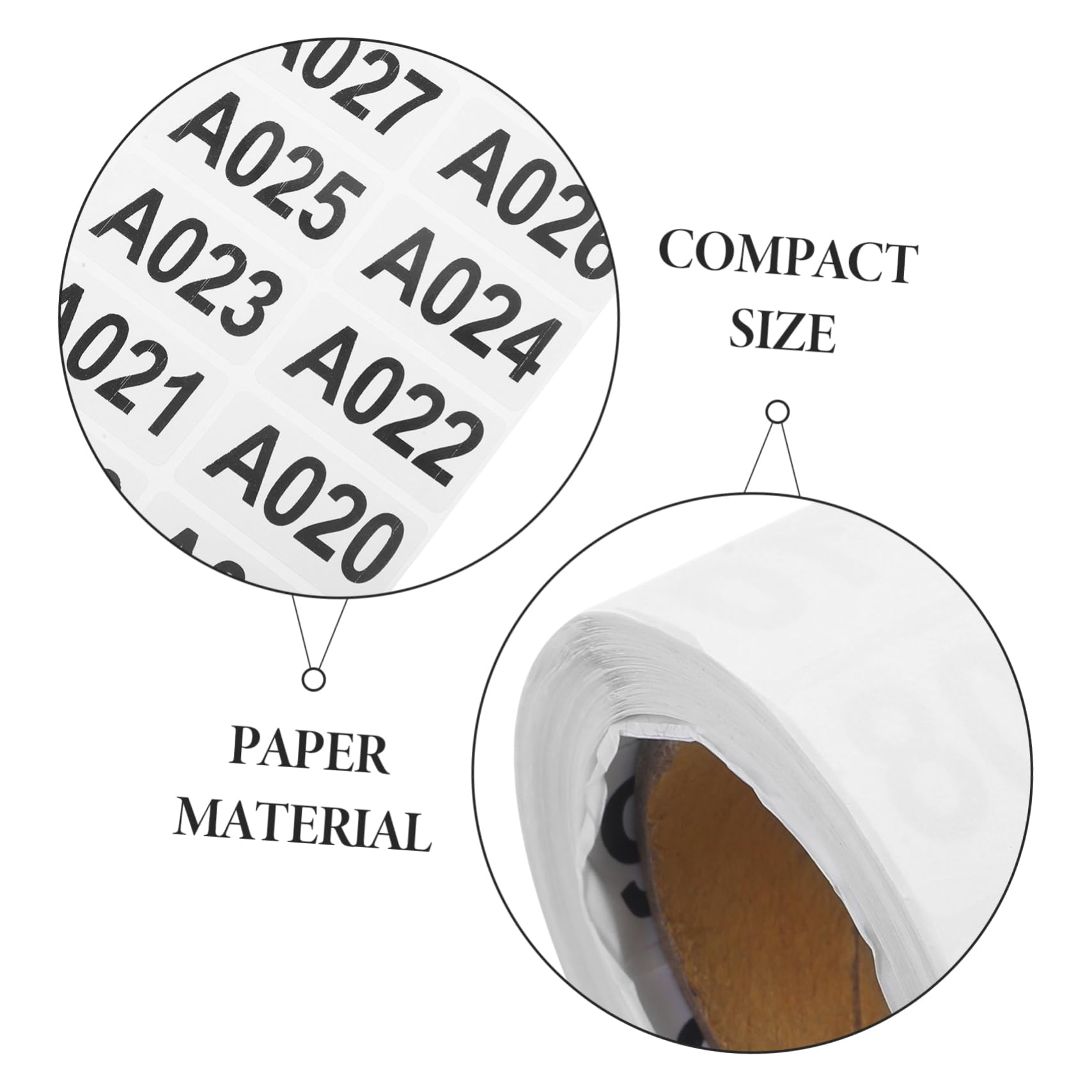 GLEAVI 3rotoli Etichette Numeriche Autoadesive Per Inventario Per Magazzini e Logistica Resistente e Facile Da Applicare