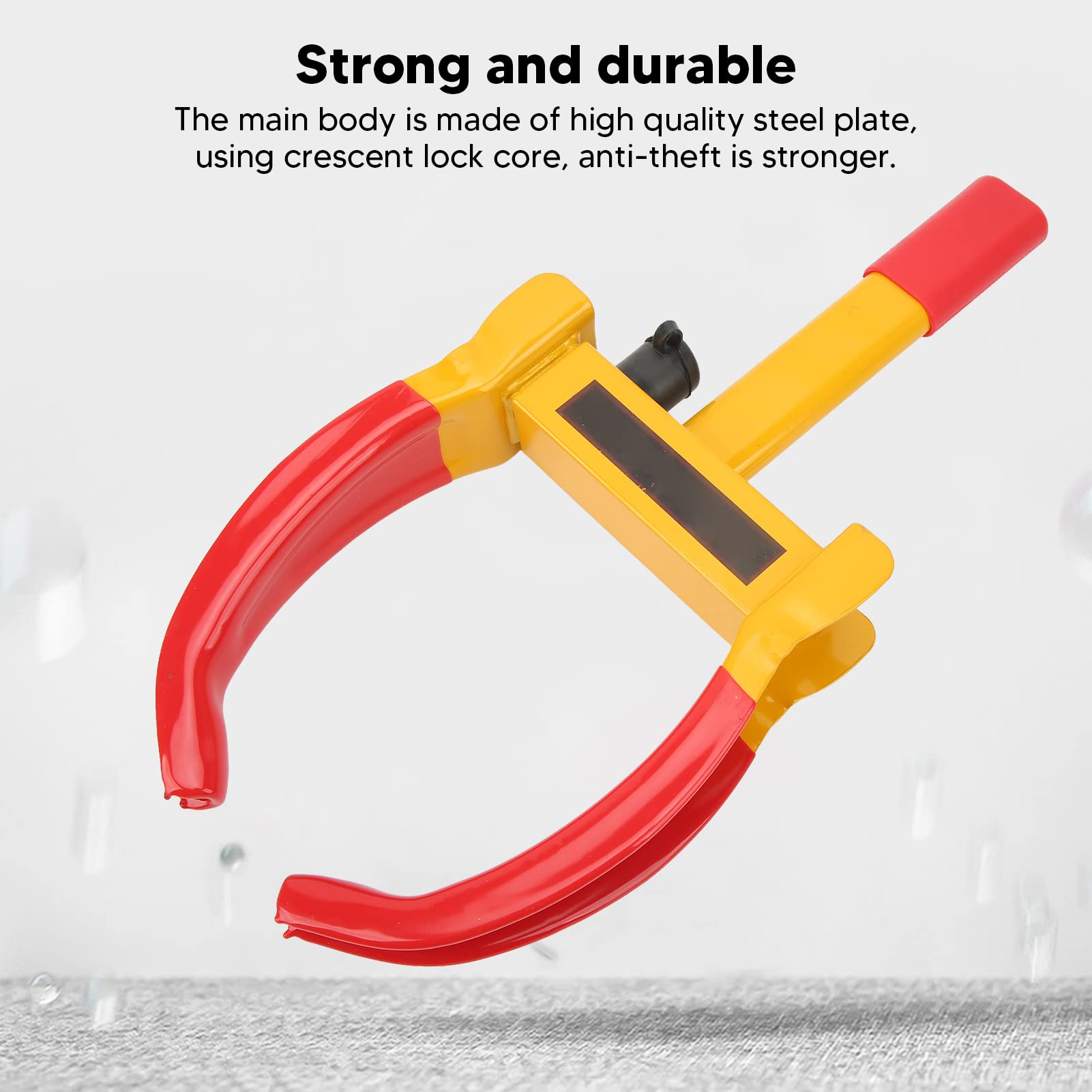 Focket Blokada Koła Przyczepy Regulowana Blokada Koła ze Stopu Aluminium Przed kradzieżą Opony z 2 Kluczami do Samochodu SUV łódź Motocykl ATV RV