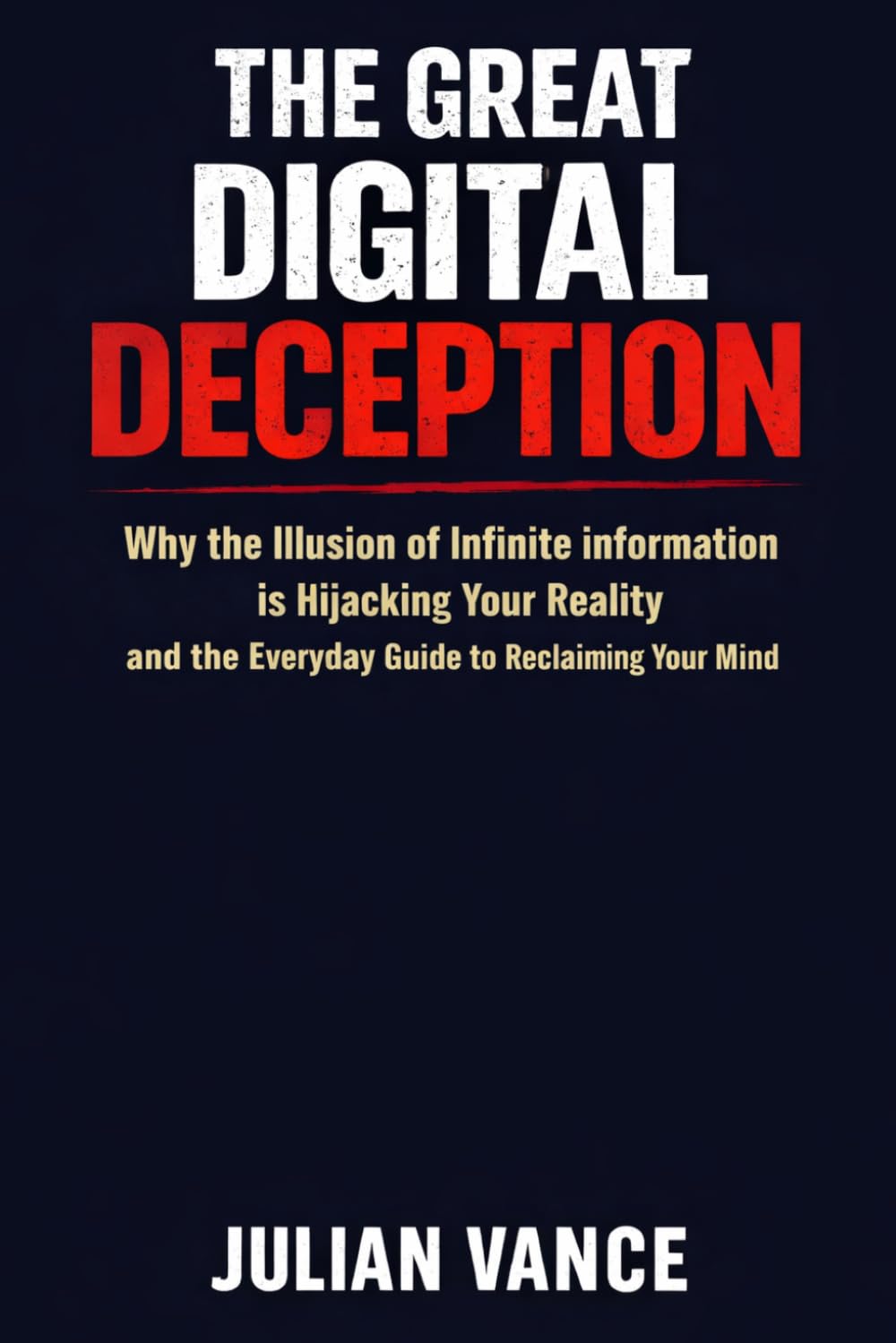The Great Digital Deception: Why the Illusion of Infinite Information is Hijacking Your Reality and the Everyday Guide to Reclaiming Your Mind