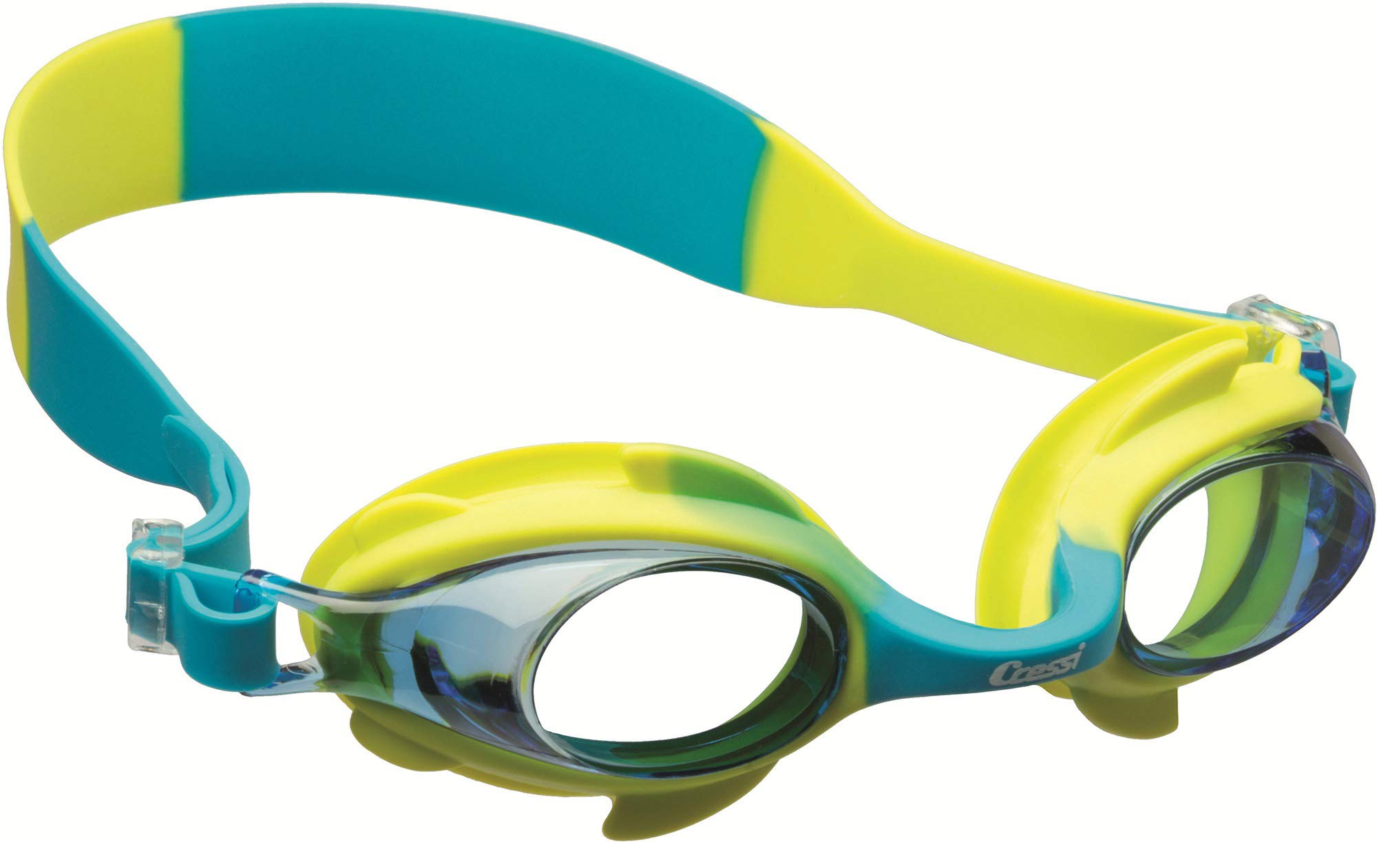 Cressi Colorful Kids Swim Goggles for Boys and Girls 4-8 Years Old - Dolphin 2.0, Starfish, and Seahorse: Designed in Italy