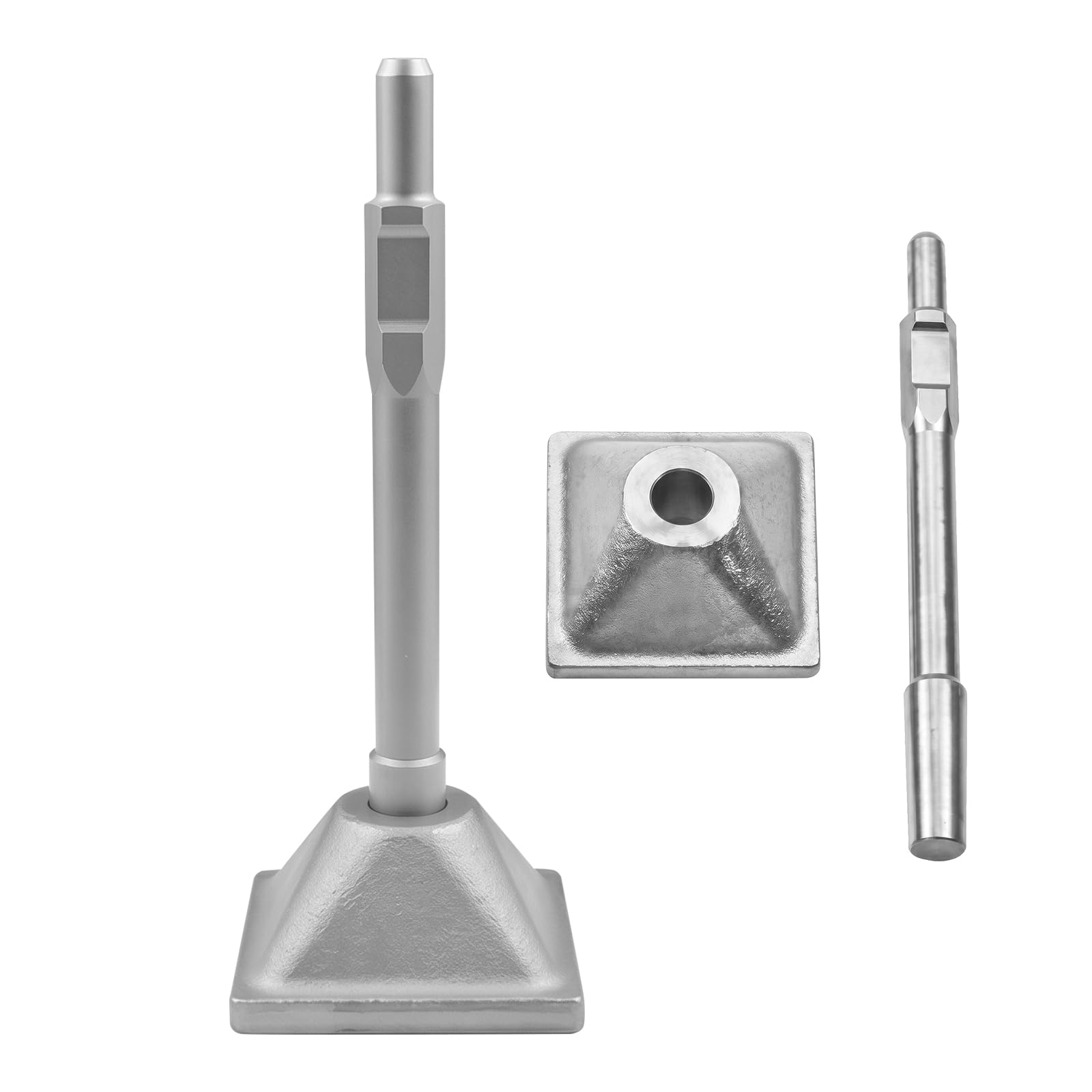 6"x6" Jack Hammer Compactor, Jack Hammer Ground Tamper with 30mm Shank Tamper, Electric Demolition Concrete Breaker for Soil, Gravel, Asphalt & Trench Backfill