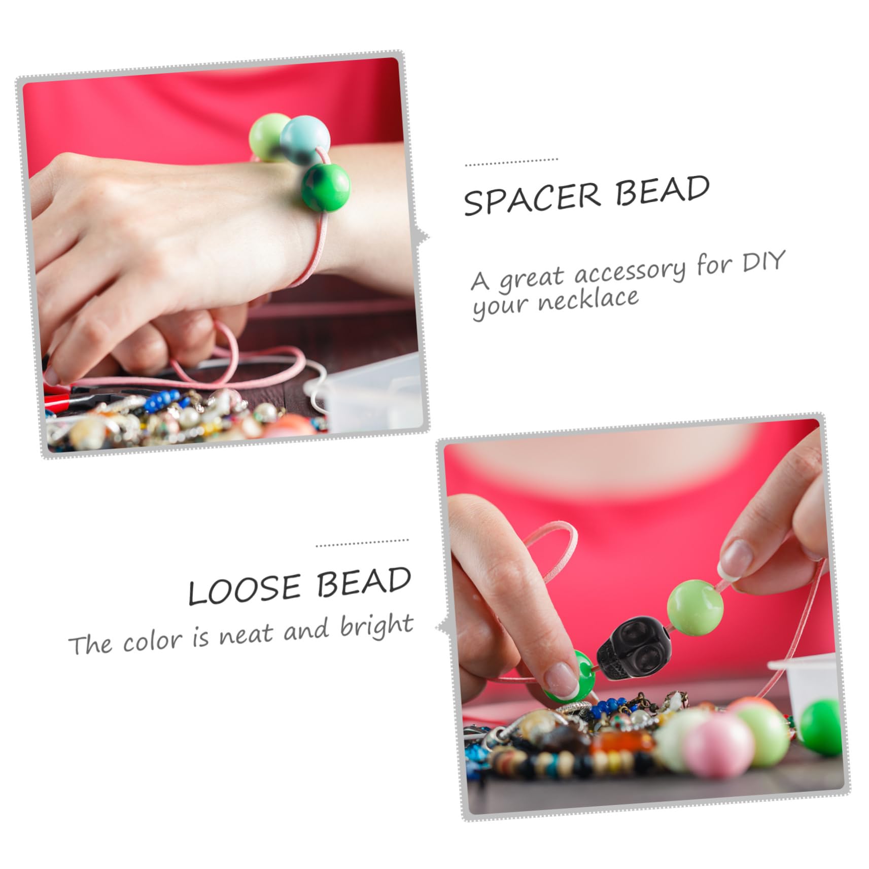 SHINEOFI 500piezas Abalorios De Mano Para De Pulsera y Accesorios De Manualidades De Halloween y Decoraciones