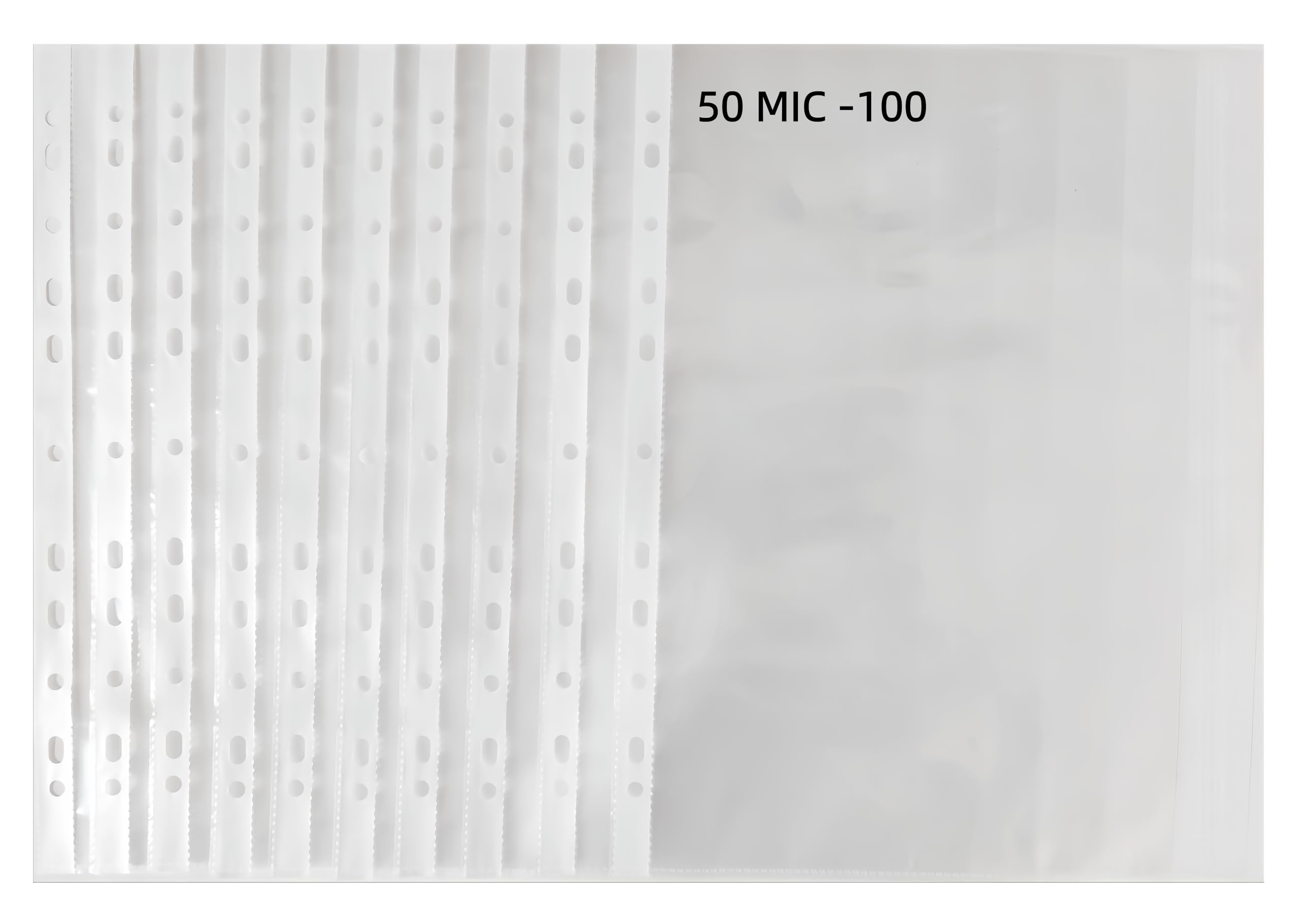 MIEGUIWOR 5C-100 A4 Clear Wallets (White Border)