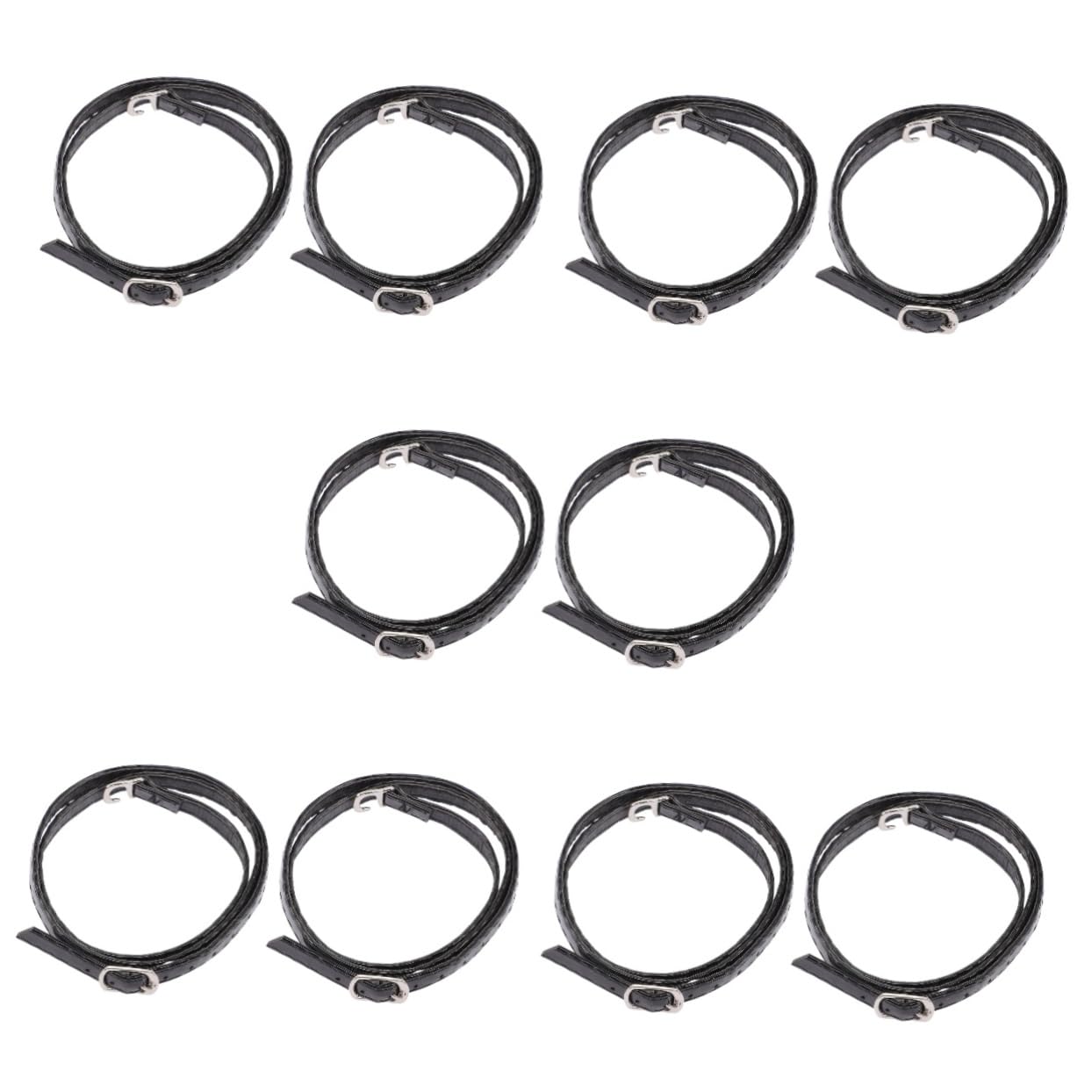 SHERCHPRY cordones de tacones altos extensor de la correa del zapato cordones elásticos cordones de zapatos de cuero correas de tacón para tacones altos imitación de cuero