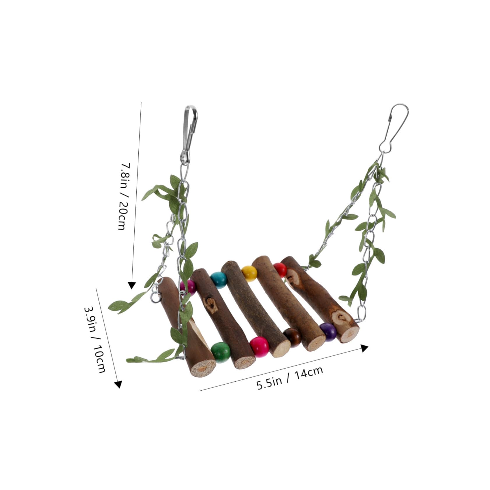 ERINGOGO Suspending Parrot Swing for Birds Wear Resistant Household Bird Accessory Creative Daily Bird Swing for Parakeets Safe and Decorative Cage Plaything