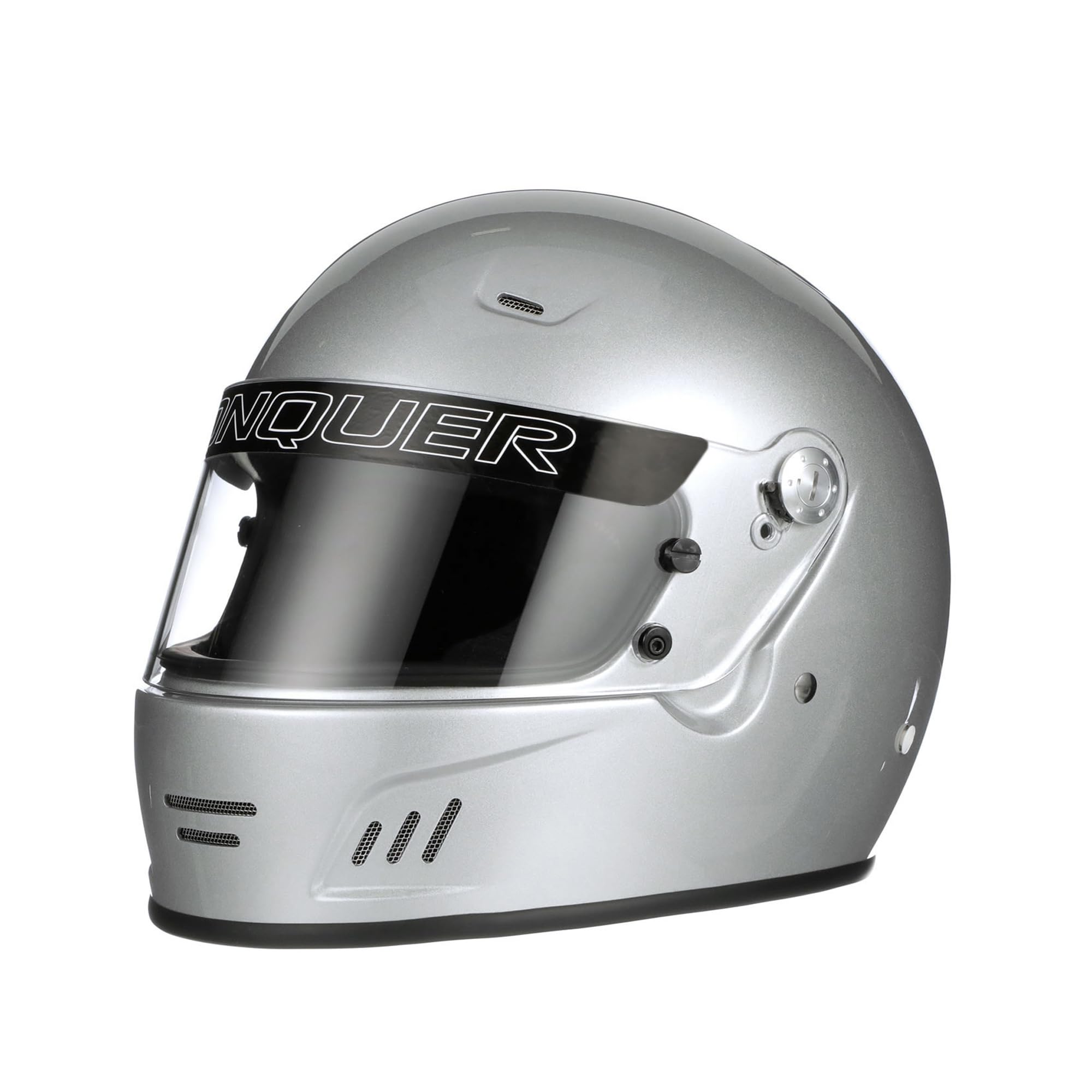 ConquerSnell SA2020 Approved Full Face Auto Racing Race Car Helmet Adult  Men Women Youth Black White Silver