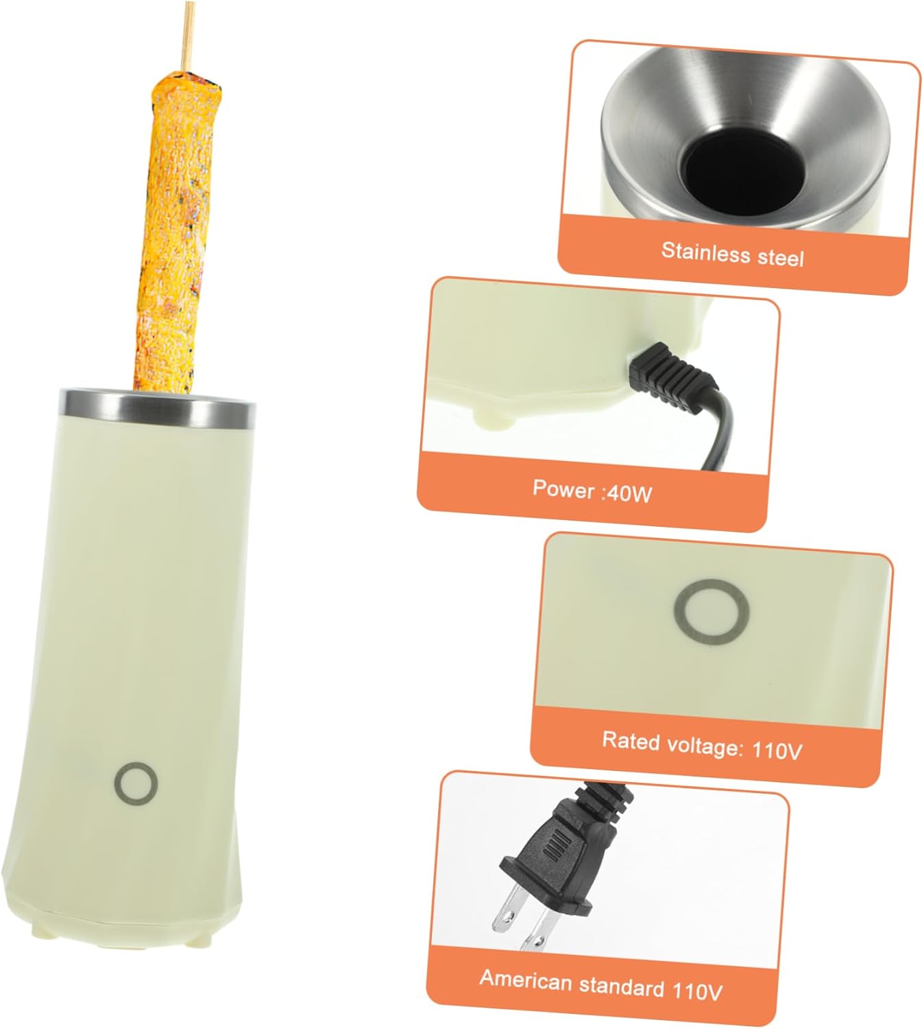 Electric Sausage Roll Maker Automatic Vertical Egg Roll Cooker Multi Functional Home Breakfast Machine Compact Space Saving Design with Even Heating for Versatile Morning Meals