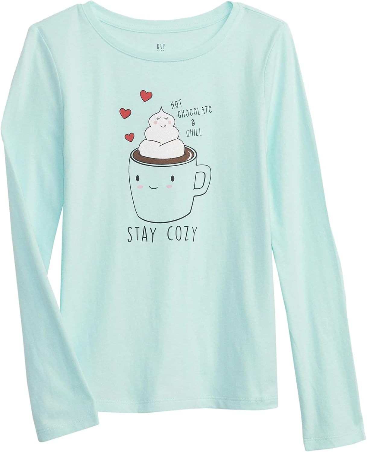 GAP Girls’ Long Sleeve Graphic Tee T-shirt GAP Girls’ Long Sleeve Graphic Tee T-shirt