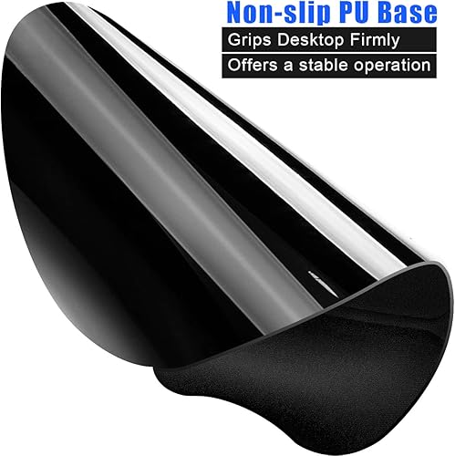 Miniatura 4 de JIKIOU Alfombrilla ergonómica para mouse con soporte de muñeca de gel, cómoda alfombrilla para mouse con superficie lisa para reposamuñecas y base