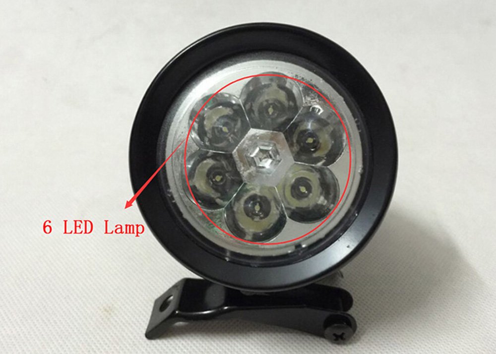 Amazon.com : GOODKSSOP Black Bright 6 LED Metal Shell Front Light