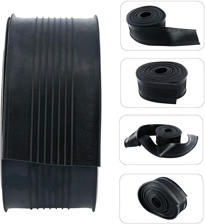 POHOVE Garage Door Weather Stripping,T Style Garage Door Bottom Threshold  Seal Strip,Weatherproof Universal Rubber Weather Stripping Replacement,3.7\