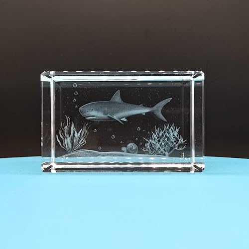 Miniatura 6 de FlyingBean Artesanía de cristal de elefante 3D, grabado con láser, colección de arte gráfico de animales 3D, como pisapapapeles, decoración del