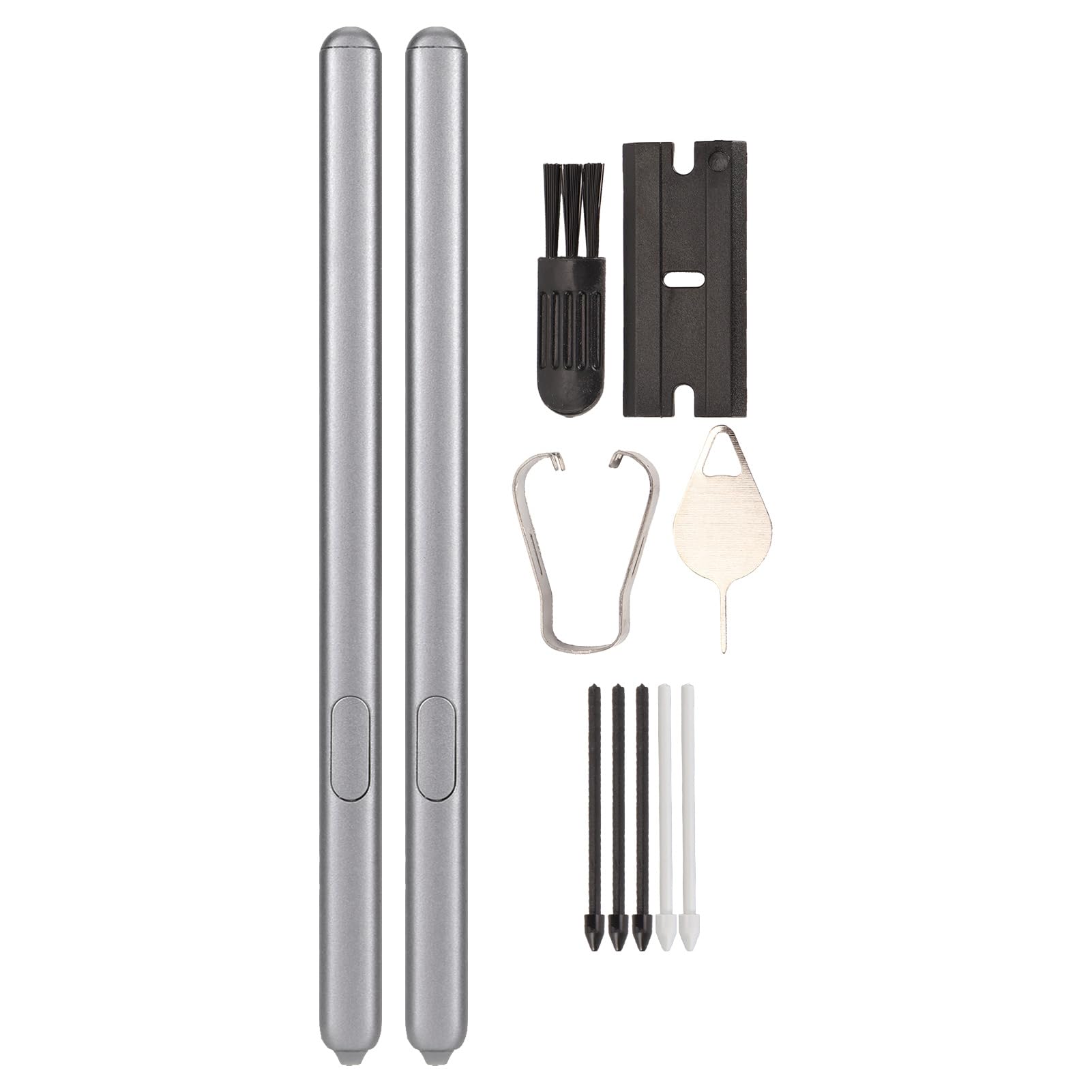 Matita Stilo, Penna Stilo Magnetica a Lunga Durata Leggera 2 Pezzi Controllo Accurato Risposta Rapida con 5 Punte per Tab S6 SM‑T860 SM‑T865 (GREY)