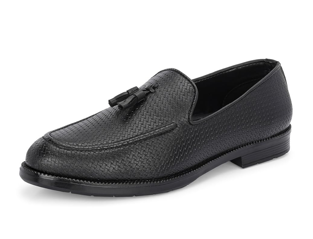 mactree PU Leather Stylish Loafers Shoes for Men-picture-23