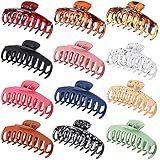12 PCS Hair Claw Clips Hair Accessories Banana Hair Claw Clips for Women Girls Nonslip Colorful Strong Hold Hair