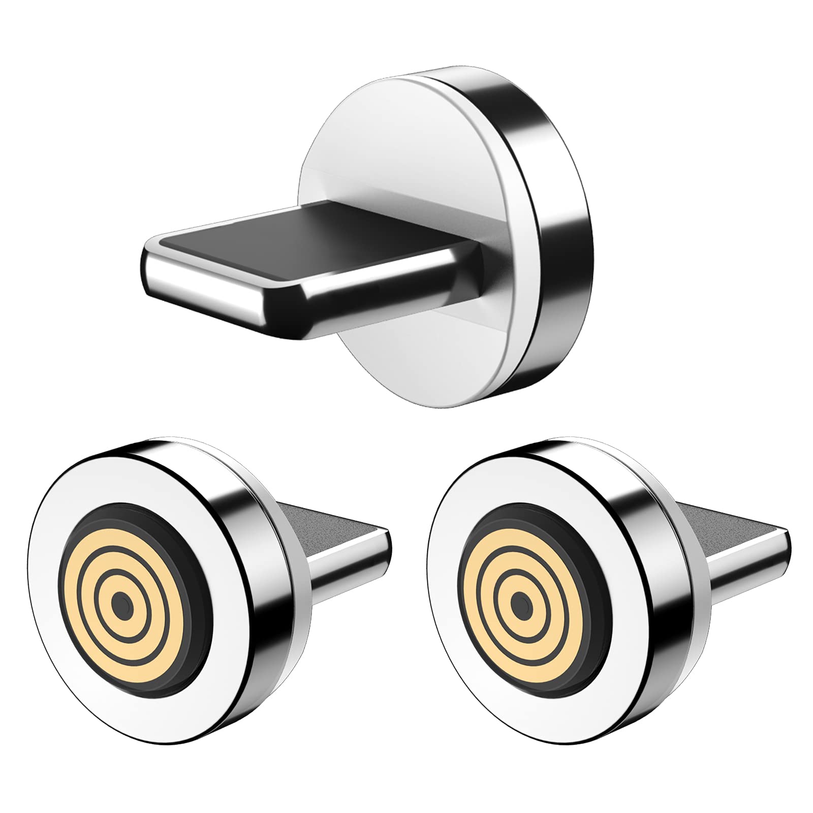 Terasako 2nd Gen Magnetic Connector [3-Pack], Magnetic Tips Head Compatible with i-Products