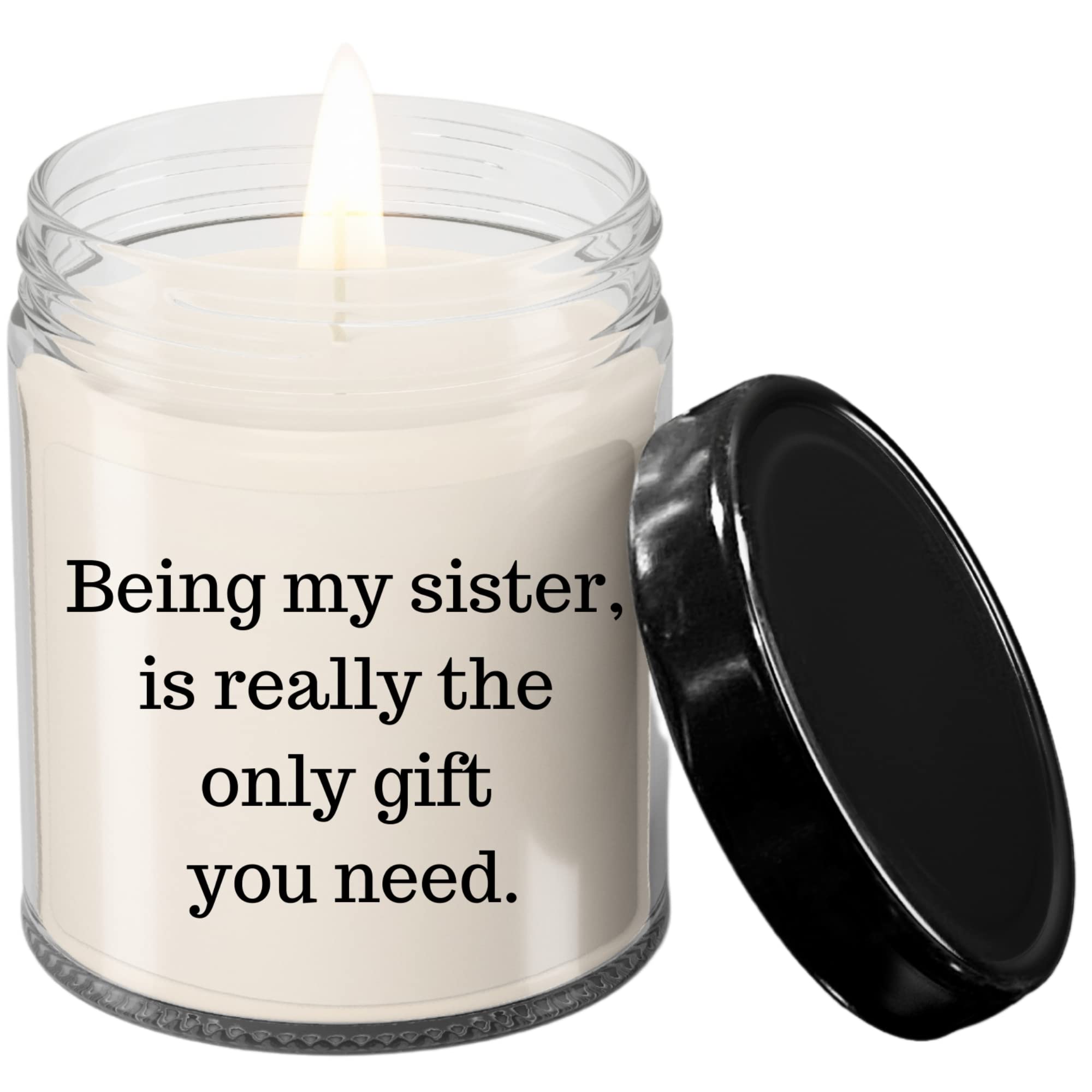 Delightful Gifts GaloreBeing My Sister is Really The Only Gift You Need Funny Candle for Sister Sibling Present